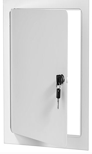 Premier 5000 Series Commercial Grade Steel Access Door, 12 x 24 Flush Universal Mount, White